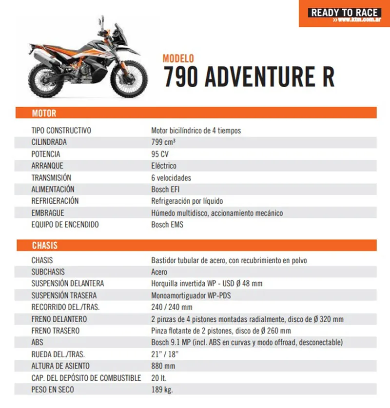 La KTM 790 Adventure se producirá en Argentina