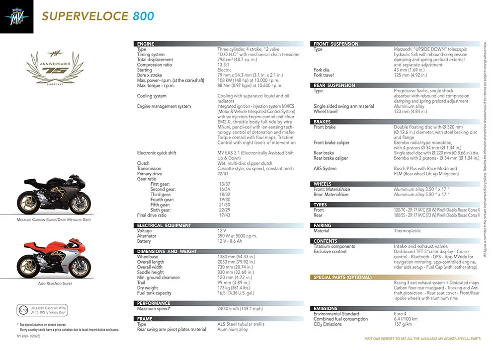 MV Agusta de Argentina anuncia la llegada de nuevos modelos a nuestro país