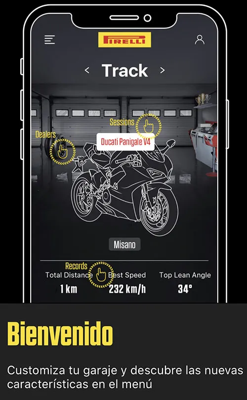 Diablo™ Super Biker, la app de Pirelli para motociclistas