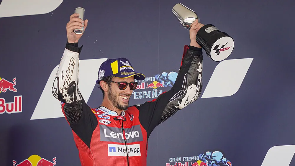 Podio para Ducati en la vuelta del MotoGP