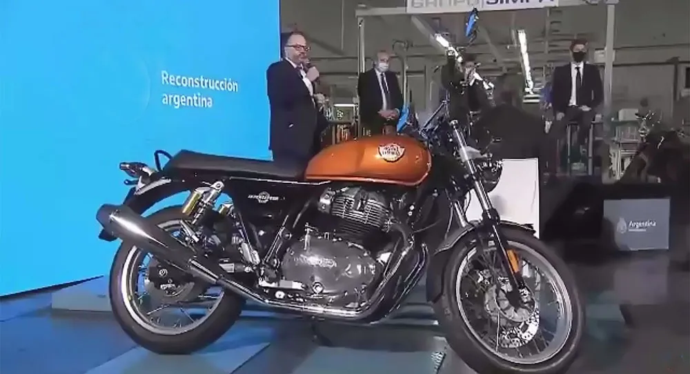 Con la presencia del Presidente de la Nación, el Grupo Simpa anunció que comenzará a producir motos Royal Enfield en la Argentina